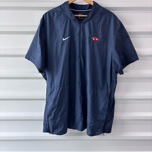 Coach windbreaker Nike pull over half zip